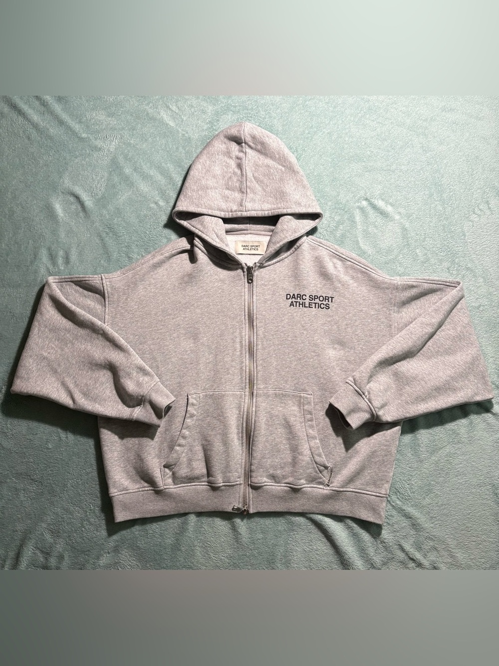 Darc Sport Athletics Gray Full-Zip Hoodie